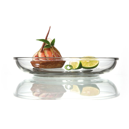 Round food storage container, "Air Type" range, 800 ml, made from glass - Glasslock