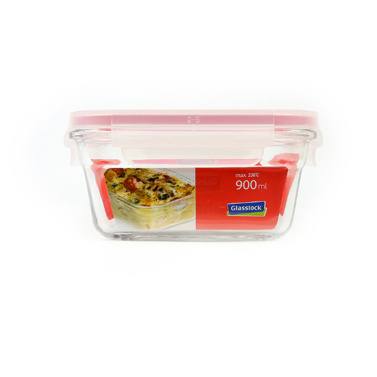 Δοχείο αποθήκευσης τροφίμων, 900 ml, κατασκευασμένο από γυαλί - Glasslock