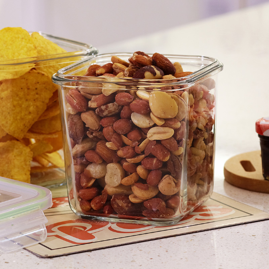 Food storage container, "Air Type" range, 920 ml, made from glass - Glasslock