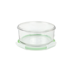 Food storage container, round, 920 ml, made from glass - Glasslock