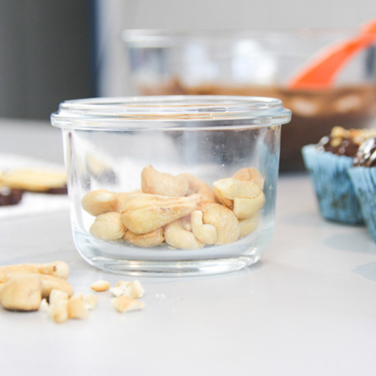 Set van 3 voedselbewaarbakjes, gemaakt van glas, 165 ml - Glasslock