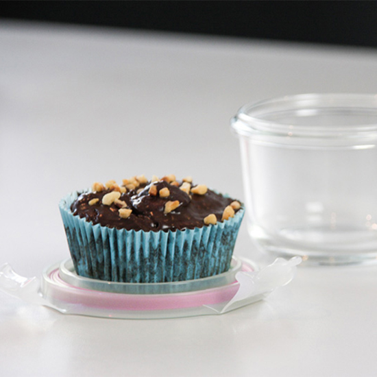 Set van 3 voedselbewaarbakjes, gemaakt van glas, 165 ml - Glasslock