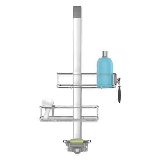 Adjustable holder for shower cabin, anodized aluminum - simplehuman