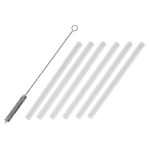 Set di 50 cannucce di vetro e spazzola per la pulizia, 147 mm - Westmark