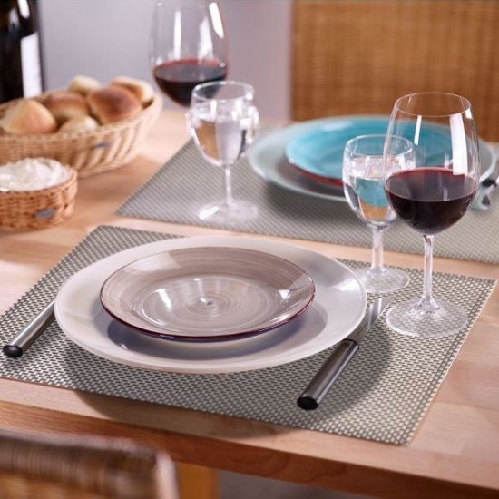"Elegance" placemat, 42 x 32 cm, grey/silver - Saleen