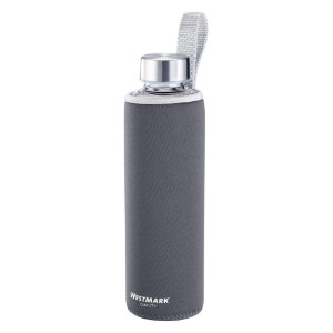 Borraccia "Viva" con rivestimento protettivo in tessuto, 550 ml, Grigio - Westmark