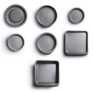 Set van 7 bakplaten met antiaanbaklaag, "Master Class"-reeks, koolstofstaal - van Kitchen Craft