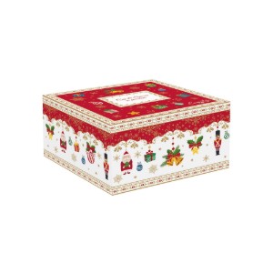 Set of coffee cup and saucer, 175 ml, porcelain, "CHRISTMAS ORNAMENTS" - Easy Life