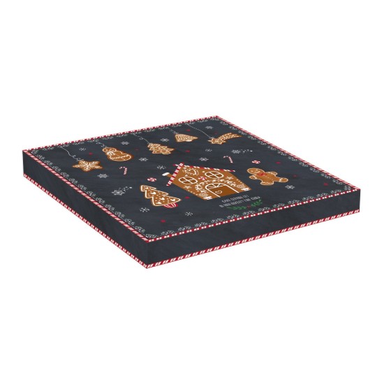 Set di tagliere e coltello da torta, 32 cm, porcellana, "GINGERBREAD" - Easy Life