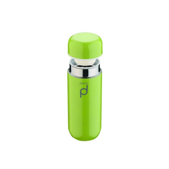 Thermisch geïsoleerde fles, 200 ml, roestvrij staal, "DrinkPod", groen - Grunwerg