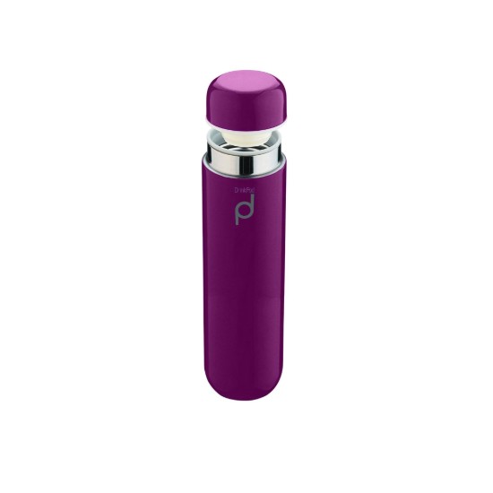 Flacone termoisolante "DrinkPod" in acciaio inox, 300 ml, colore viola - Grunwerg