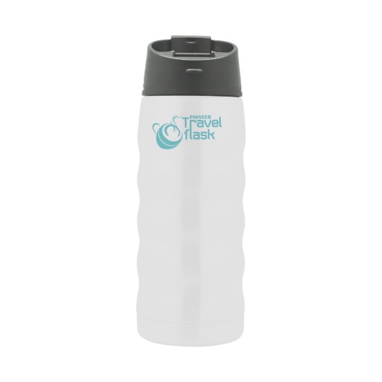 Termos inox "Pioneer", 350 ml, Alb - Grunwerg