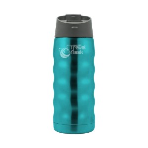 "Pioneer" thermisch isolerende fles van roestvrij staal, 350 ml, Metallic Blue - Grunwerg 