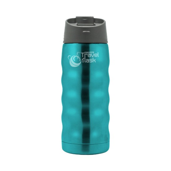 Termos inox "Pioneer", 350 ml, Albastru Metalic - Grunwerg