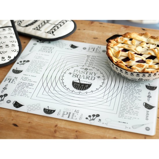 Piatto da pasticceria, 48 x 38 cm, in vetro - Kitchen Craft