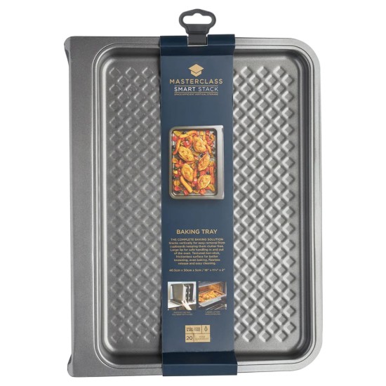 Non-stick baking tray, 40.5 x 31 cm, made from carbon steel - by Kitchen Craft