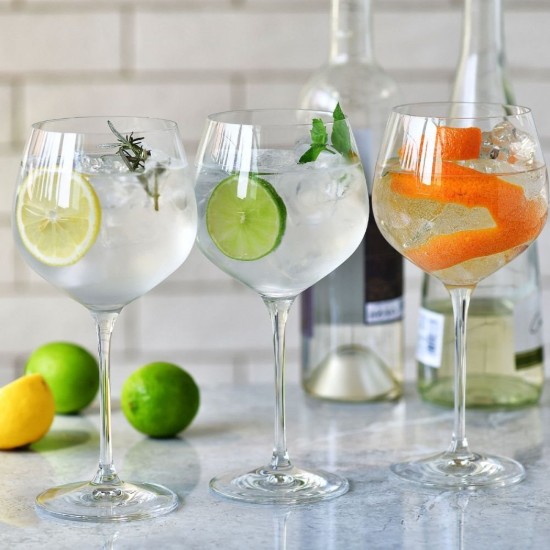 Set van 6 waterdrinkglazen, kristallijn glas, 570 ml, "Harmony" - Krosno
