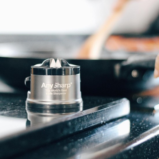 Géaróir scian "Pro", Brushed Metal - AnySharp