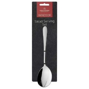 Set of 2 spoons for serving salad, stainless steel, "Windsor" - Grunwerg
