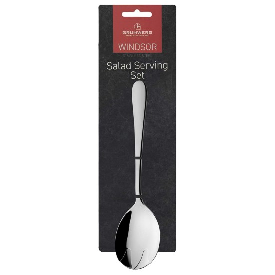 Set van 2 lepels voor het serveren van salade, roestvrij staal, "Windsor" - Grunwerg