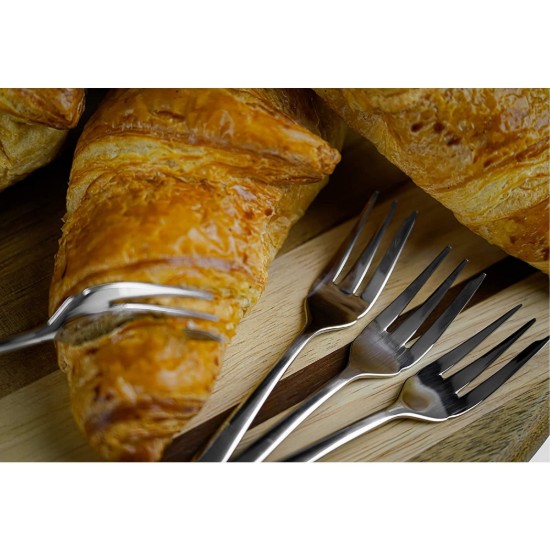 Set of 4 'Windsor' dessert forks, stainless steel - Grunwerg