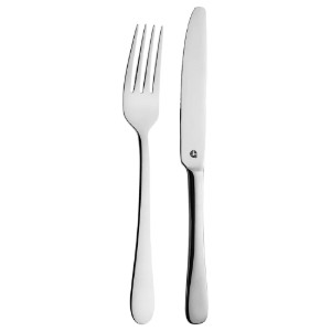 "Windsor" set of fork and knife, stainless steel - Grunwerg
