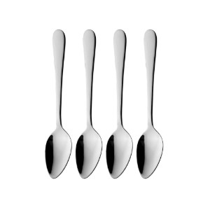 Set of 4 "Windsor" teaspoons for grapefruit serving, stainless steel - Grunwerg