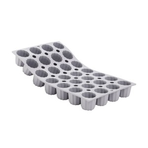 Stampo in silicone per 28 mini canneles, 30 x 17,5 cm - marchio "de Buyer"