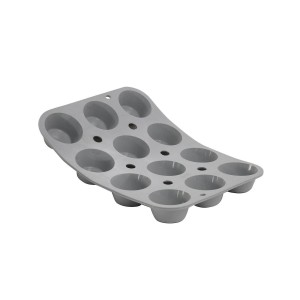 Stampo in silicone per 12 mini muffin, 23,5 x 17,5 cm - marca "de Buyer"