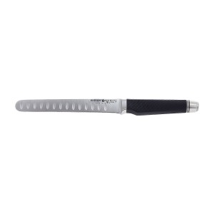 Coltello per affettare Santoku, 16 cm, acciaio inossidabile - marchio "de Buyer".