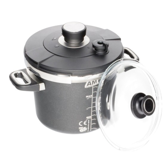 Snelkookpan, aluminium, 24 cm/7 L - AMT Gastroguss