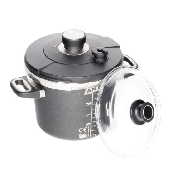 Pentola a pressione in alluminio, 24 cm/ 5,5 L - AMT Gastroguss