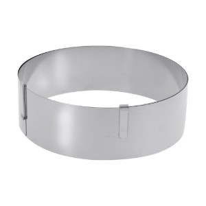 Anello per crostata espandibile, acciaio inossidabile, 16 - 36 cm - de Buyer