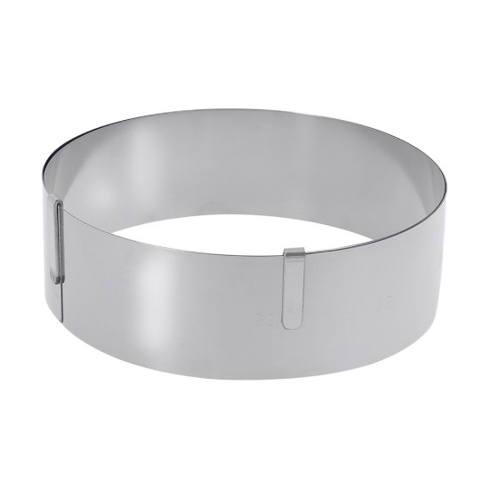 Anello per crostata espandibile, acciaio inossidabile, 16 - 36 cm - de Buyer