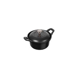 Pentola Cocotte in ghisa 12 cm/0,5 l, "La Coquette", Black - Staub 