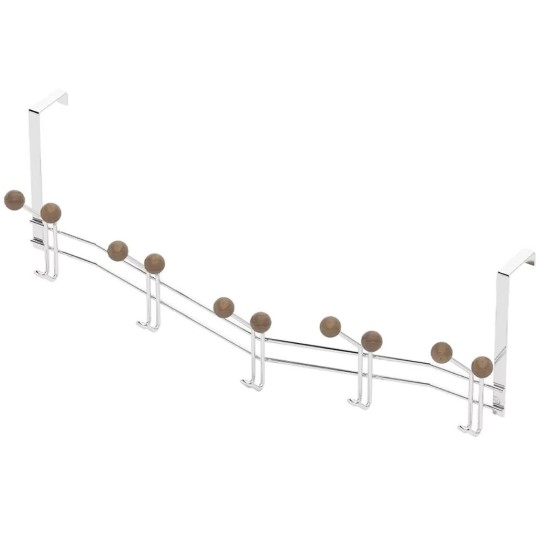 5-haaks rek voor badhanddoeken, 50 x 20 x 6 cm - Tekno-tel