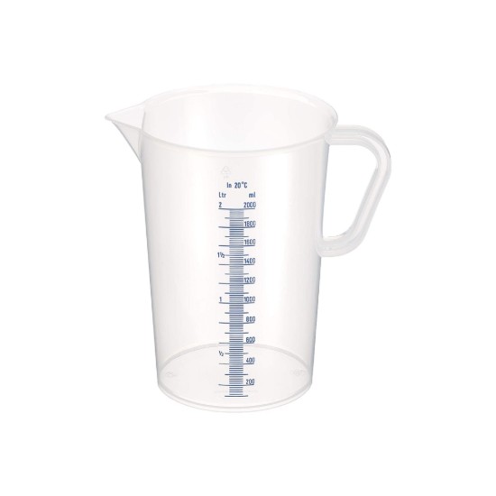 Målekrus, 2 l, polypropylen-merke "de Buyer".