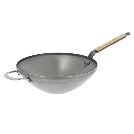 Panela wok "Mineral B Bois", 32 cm - marca "de Buyer"