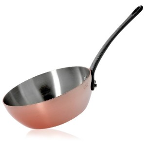 Sautepan "Inocuivre First Classe", 24 cm / 2,9 l, met gietijzeren handvat - merk "de Buyer"