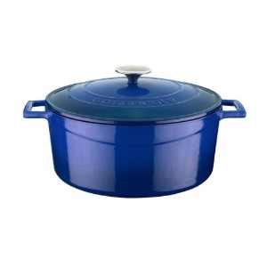 Casseruola in ghisa, 28cm/6,7L, "Folk", Blu - LAVA