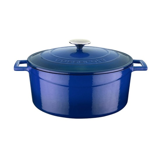 Casseruola in ghisa, 28cm/6,7L, "Folk", Blu - LAVA