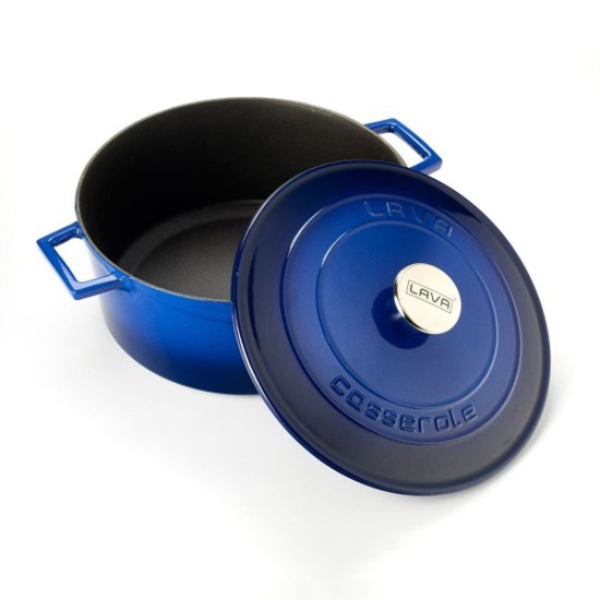 Casseruola in ghisa, 28cm/6,7L, "Folk", Blu - LAVA