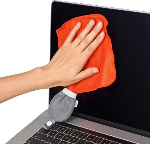 Set di pulizia in 3 pezzi per schermo di tastiera e laptop, nylon e microfibra - OXO