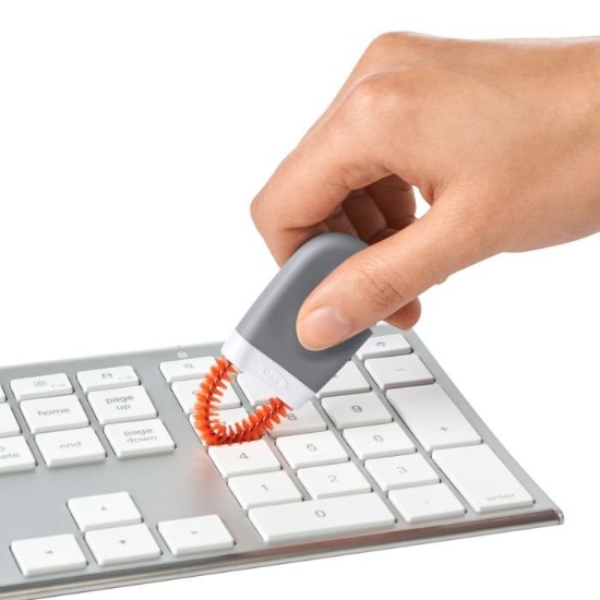 3-piece cleaning set for keyboard and laptop screen, nylon & microfiber - OXO