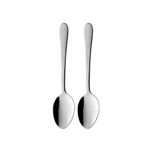 Set of 2 "Windsor" dessert spoons, stainless steel - Grunwerg