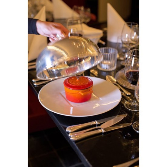 Saucepan, "Folk" range, cast iron, 10 cm, orange color - LAVA brand