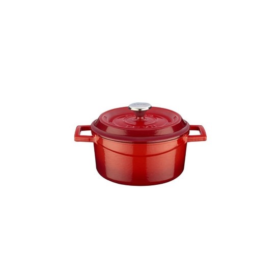 Saucepan, "Trendy" range, cast iron, 14 cm, red - LAVA brand