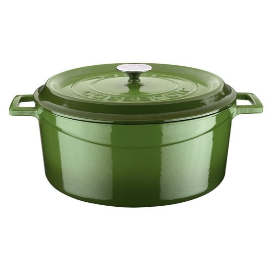 Casserole, fonte, 32 cm, gamme "Trendy", vert - Marque LAVA