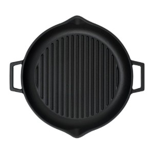 Round grill pan, 30 cm, cast iron - LAVA brand