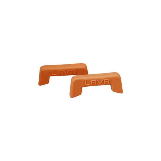 Conjunto de 2 pegas, silicone, cor laranja - marca LAVA